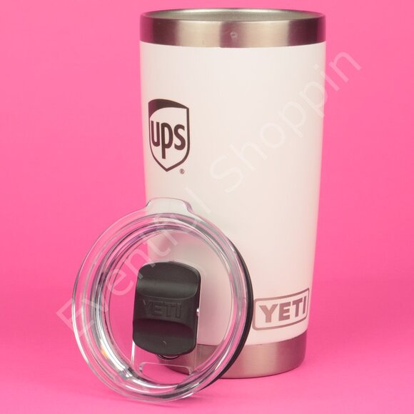 Yeti 20 Oz Rambler Tumbler with MagSlider Lid White UPS Be Unstoppable Glossy - Picture 2 of 14